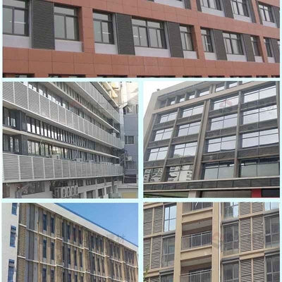Sound Proof Artistic Perforated Air Conditioner Cover Vent Louver Unique