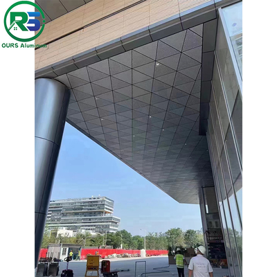 Fireproof Interior Wall Aluminum Honeycomb Panels 4x8 Aluminium Architectural Tiles Tegular