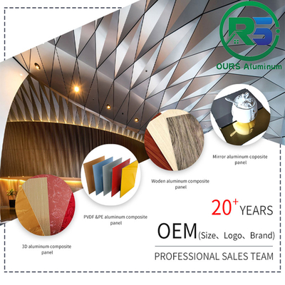Fireproof Interior Wall Aluminum Honeycomb Panels 4x8 Aluminium Architectural Tiles Tegular